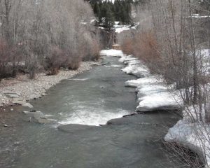 Henson Creek is thawing rapidly.