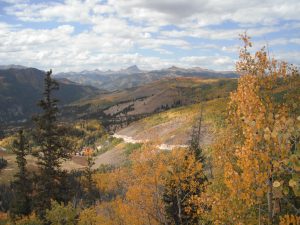 Lake City Mountain range in October.